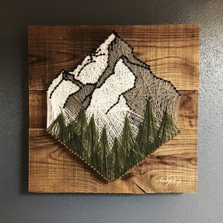 Панно в стиле стринг арт