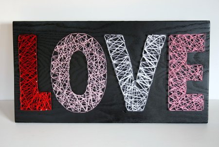 Картины из ниток и гвоздей