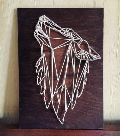 Панно из гвоздей