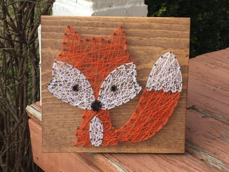 Трафарет для панно из ниток и гвоздей