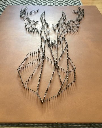 Картина из гвоздей