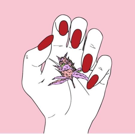 Рука с ногтями арт