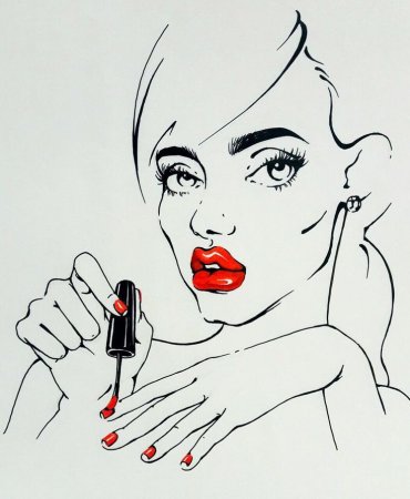 Маникюр иллюстрация