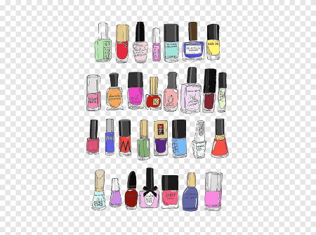 Нарисованный лак для ногтей