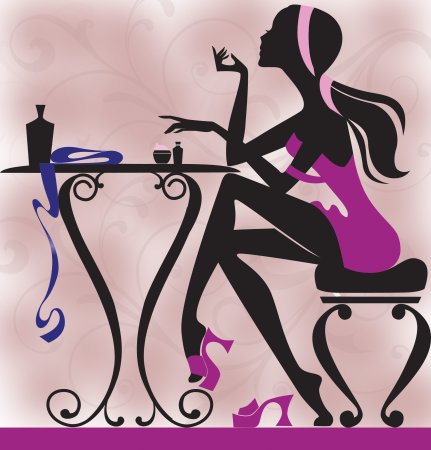 Белые цветы на ногтях