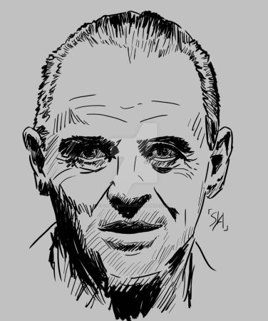 Ганнибал Лектор арт Энтони Хопкинс