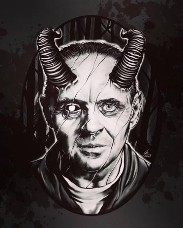 Ганнибал Лектер арт Энтони Хопкинс