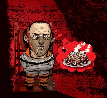 Ганнибал Лектор арт Энтони Хопкинс