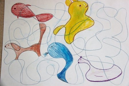 Каракулеграфия техника рисования