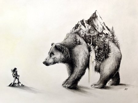 Медведь арт