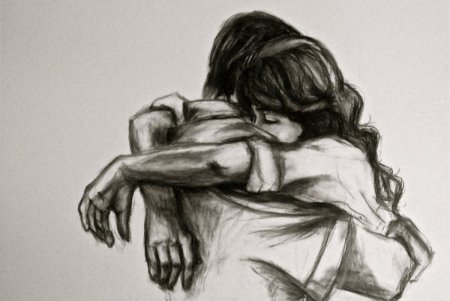 Объятия рисунок карандашом