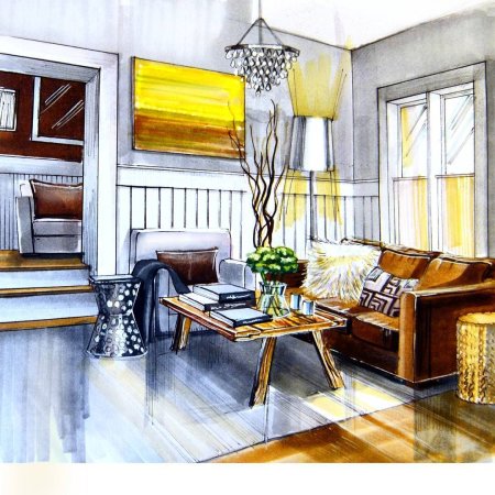 Скетч интерьера