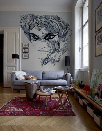 Роспись стен в интерьере