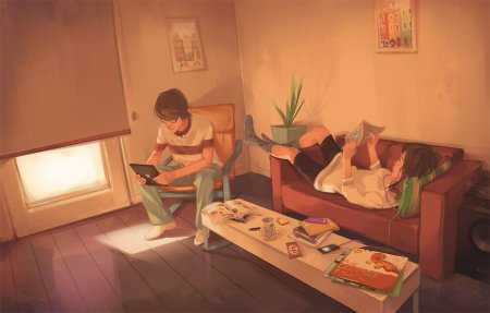 Комната парня арт