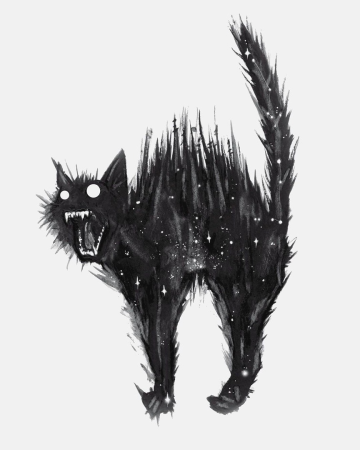 Страшные черные коты