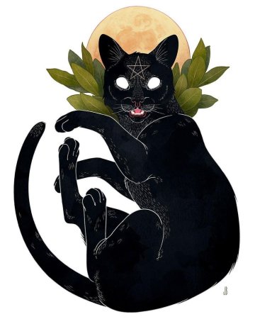 Фамильяр черный кот
