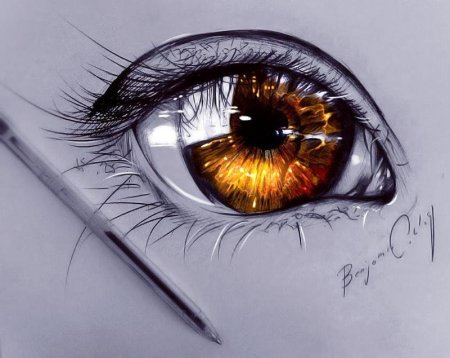 Красивые глаза рисунок