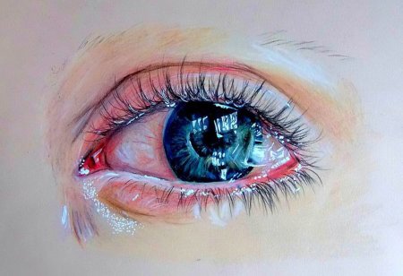 Зрачок акварелью