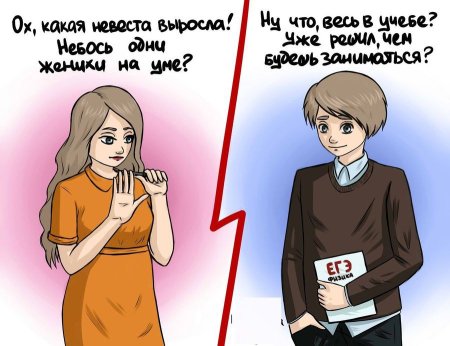 Люди в разной одежде