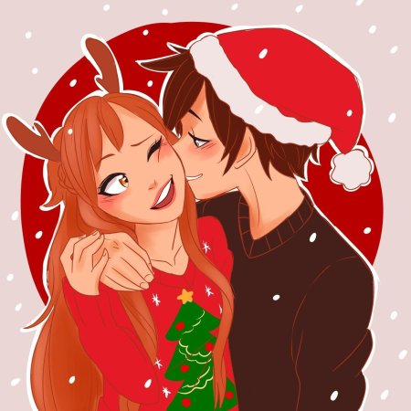 Аниме парочки новогодние