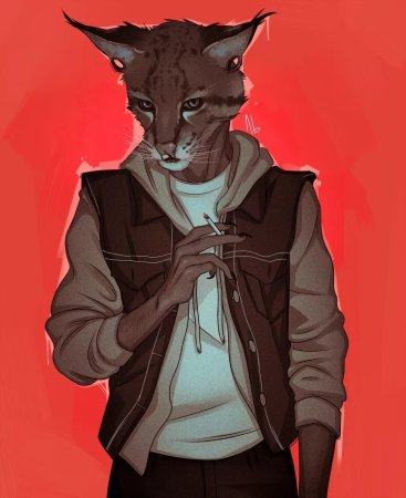 Человек зверь арт