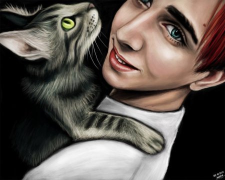 Человек котик арт