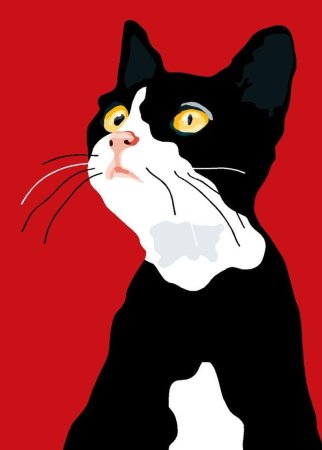 Кот поп арт