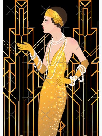 Иллюстрации в стиле ар деко