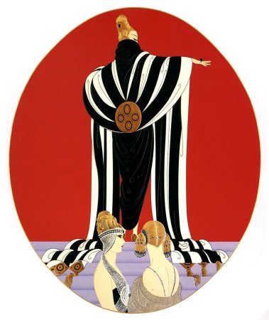 Современные иллюстрации в стиле арт деко