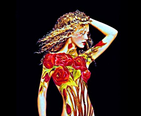 Боди арт в живописи