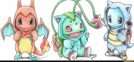 Бульбазавр сквиртл и Чармандер Art