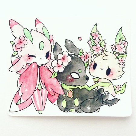 Кавай Чиби покемоны