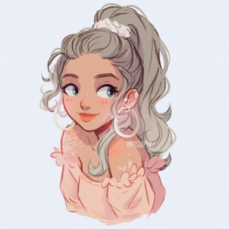 Девушки в мультяшном стил