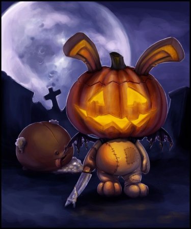 Тыква Хэллоуин арт