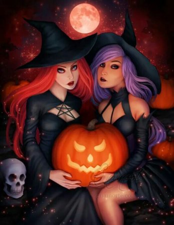 Ведьмочки на Хэллоуин
