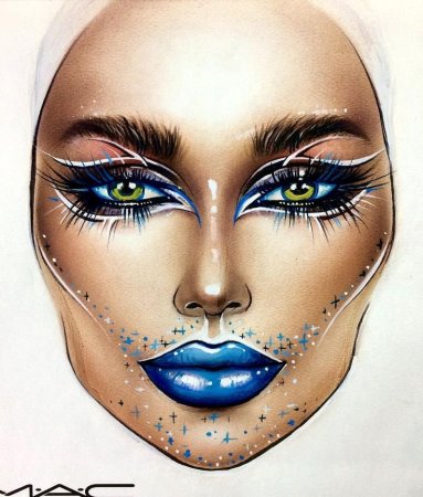 Нарисованный макияж