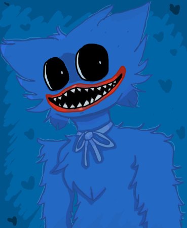 Рисунки синего монстрика Хаги ваги
