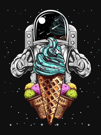 Космонавт векторный