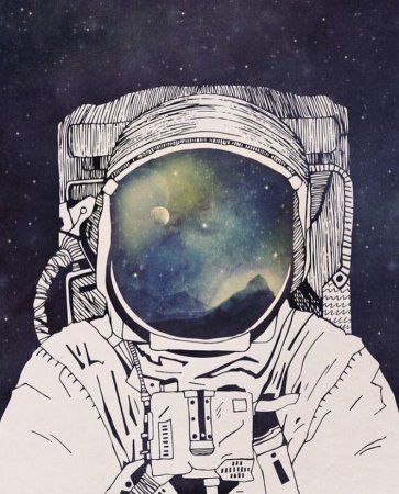 Космонавт иллюстрация