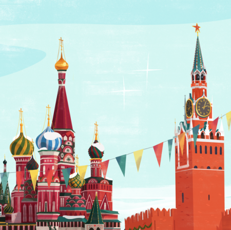 Красная площадь иллюстрация