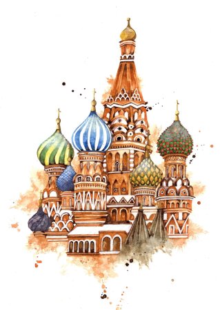 Храм Василия Блаженного иллюстрация
