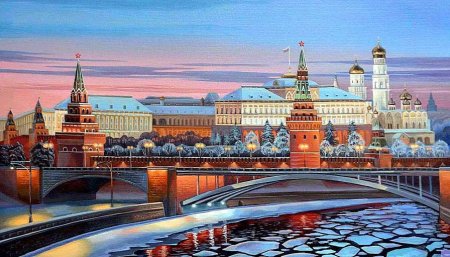 Москва батик Кремль