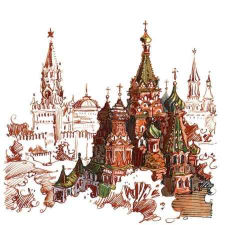 Москва иллюстрация
