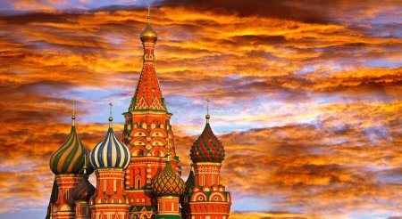 Иллюстрация Москва Кремль закат