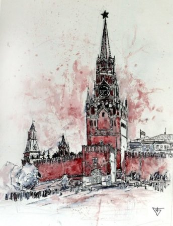 Современная Москва рисунок