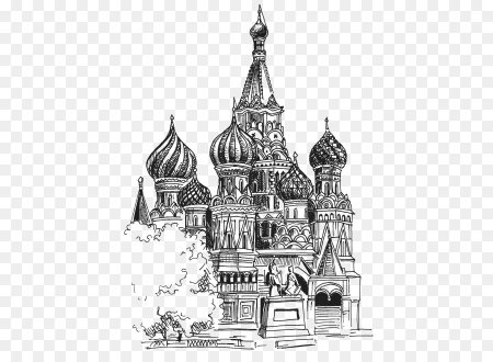 Храм Василия Блаженного набросок