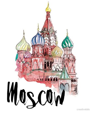 Собор Василия Блаженного рисунок