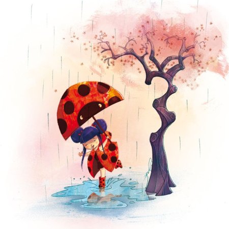 Милые Божьи коровки арт