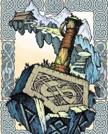 Тату Мьельнир Скандинавская мифология