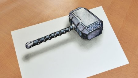 Молот тора 3д модель